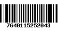 Código de Barras 7640115252043