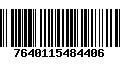 Código de Barras 7640115484406