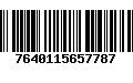 Código de Barras 7640115657787