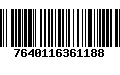 Código de Barras 7640116361188