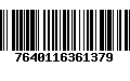 Código de Barras 7640116361379