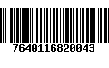 Código de Barras 7640116820043