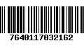 Código de Barras 7640117032162