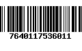 Código de Barras 7640117536011