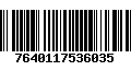 Código de Barras 7640117536035