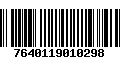 Código de Barras 7640119010298