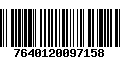 Código de Barras 7640120097158