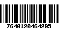 Código de Barras 7640120464295