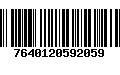 Código de Barras 7640120592059