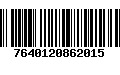 Código de Barras 7640120862015