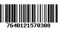 Código de Barras 7640121570308