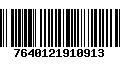 Código de Barras 7640121910913