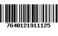 Código de Barras 7640121911125