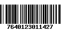 Código de Barras 7640123011427