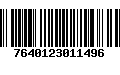 Código de Barras 7640123011496