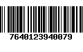 Código de Barras 7640123940079