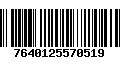 Código de Barras 7640125570519