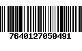 Código de Barras 7640127050491