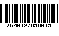 Código de Barras 7640127850015