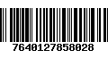 Código de Barras 7640127858028