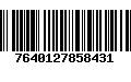 Código de Barras 7640127858431