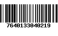 Código de Barras 7640133040219