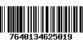 Código de Barras 7640134625019