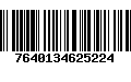 Código de Barras 7640134625224