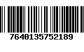 Código de Barras 7640135752189