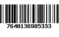 Código de Barras 7640136985333