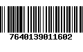 Código de Barras 7640139011602