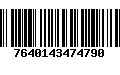 Código de Barras 7640143474790