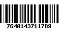 Código de Barras 7640143711789