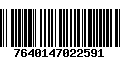 Código de Barras 7640147022591