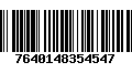 Código de Barras 7640148354547