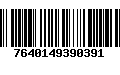 Código de Barras 7640149390391