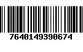 Código de Barras 7640149390674