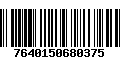 Código de Barras 7640150680375