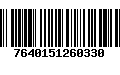 Código de Barras 7640151260330