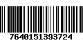 Código de Barras 7640151393724