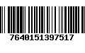 Código de Barras 7640151397517