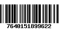 Código de Barras 7640151899622