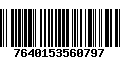 Código de Barras 7640153560797