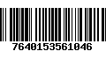 Código de Barras 7640153561046