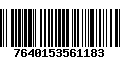 Código de Barras 7640153561183