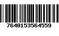 Código de Barras 7640153564559