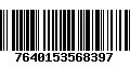 Código de Barras 7640153568397