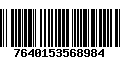 Código de Barras 7640153568984