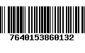 Código de Barras 7640153860132