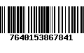 Código de Barras 7640153867841